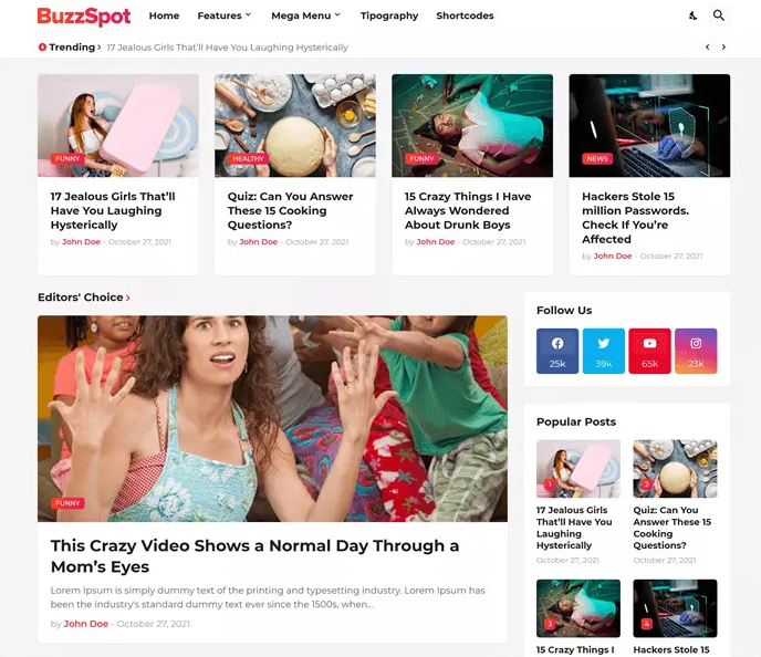 BuzzSpot Blogger Teması