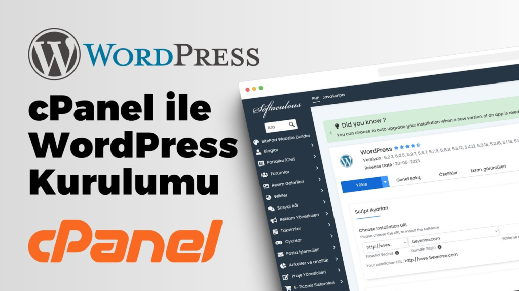 CPanel Üzerinden WordPress Kurulumu